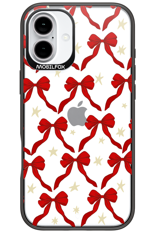 Bow & Stars (Transparent) - Apple iPhone 16 Plus