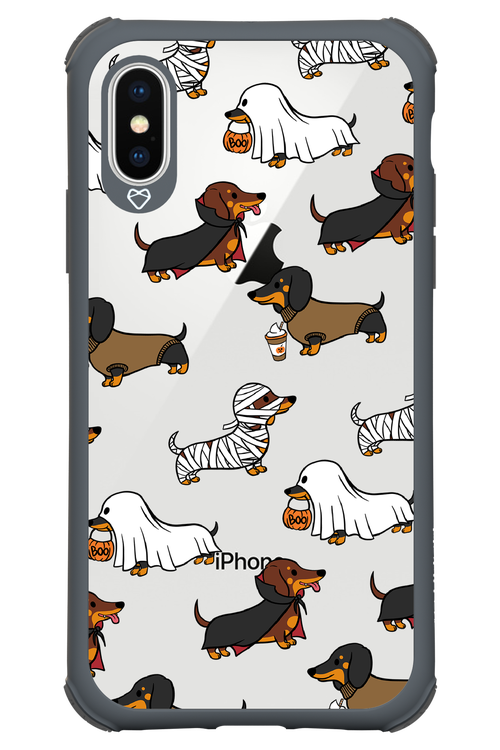 Scary Dachshund (Transparent) - Apple iPhone X