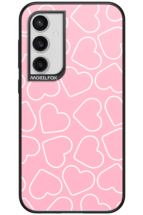 Line Heart Pink - Samsung Galaxy S23 FE