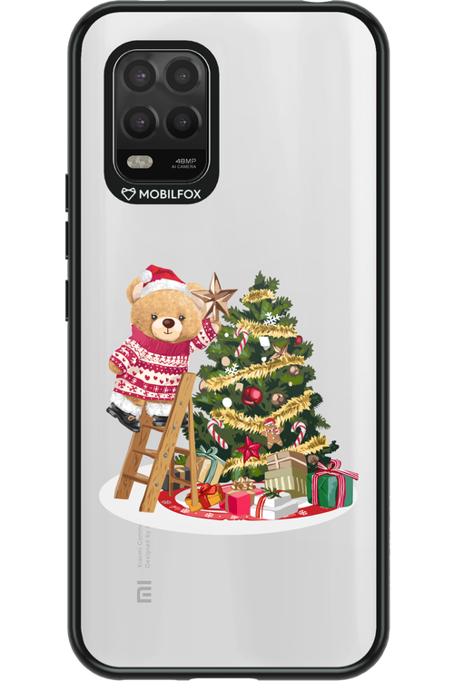 Christmas Bear (Transparent) - Xiaomi Mi 10 Lite 5G