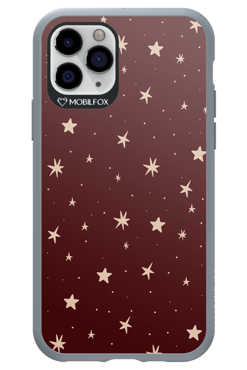 Burgundy Stars - Apple iPhone 11 Pro