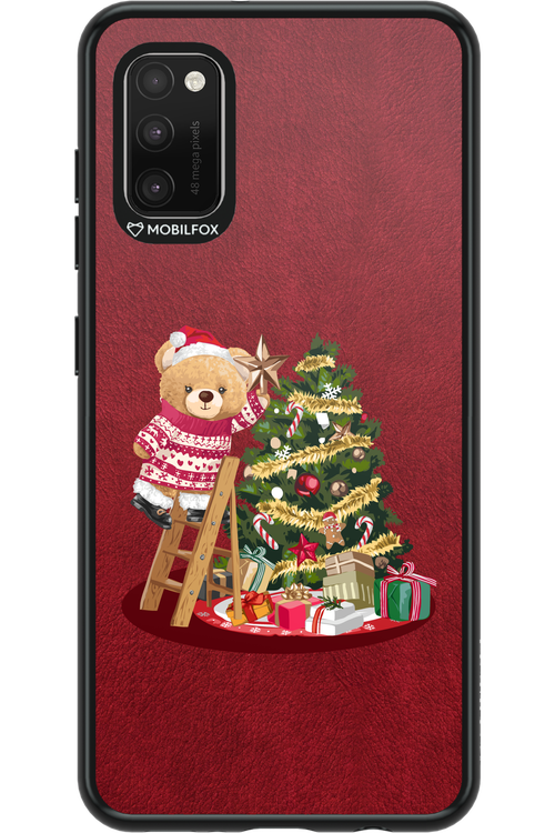 Christmas Bear (Burgundy) - Samsung Galaxy A41