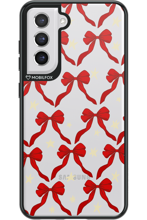 Bow & Stars (Transparent) - Samsung Galaxy S21 FE