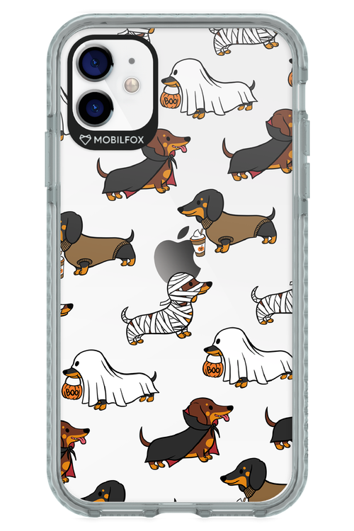 Scary Dachshund (Transparent) - Apple iPhone 11