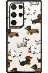 Scary Dachshund (Transparent) - Samsung Galaxy S23 Ultra