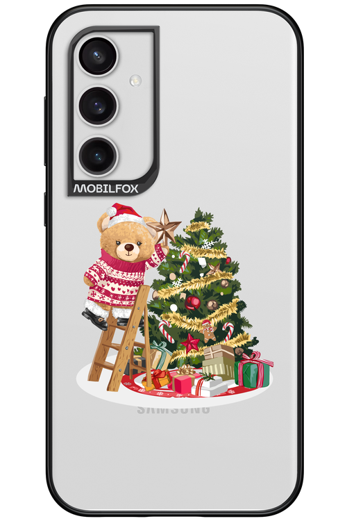 Christmas Bear (Transparent) - Samsung Galaxy S23 FE