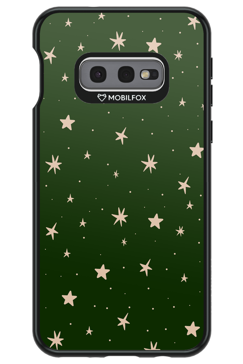Forest Green Stars - Samsung Galaxy S10e