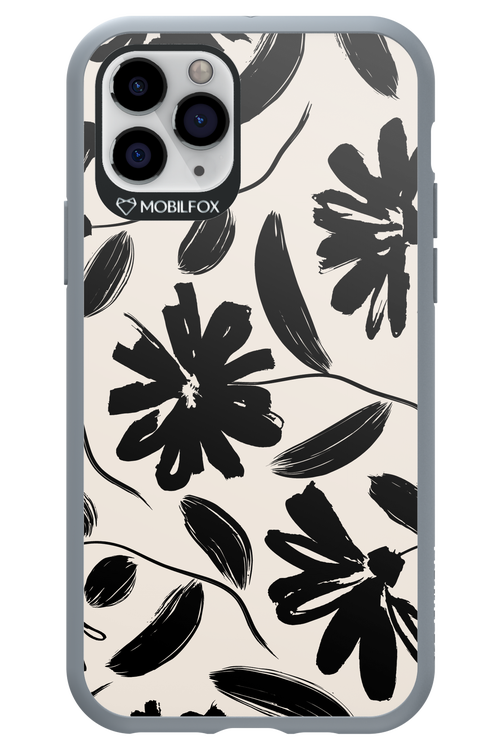 Monochrome Flowerss - Apple iPhone 11 Pro
