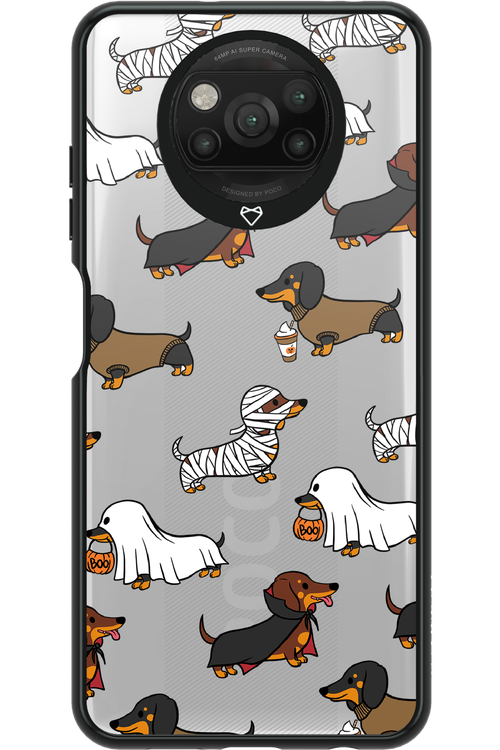 Scary Dachshund (Transparent) - Xiaomi Poco X3 NFC