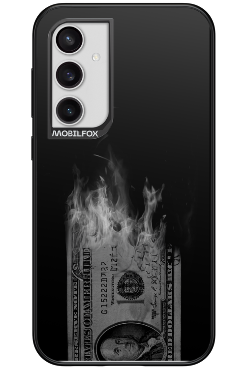 Money Burn B&W - Samsung Galaxy S23 FE