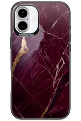 Burgundy Marble - Apple iPhone 16 Plus