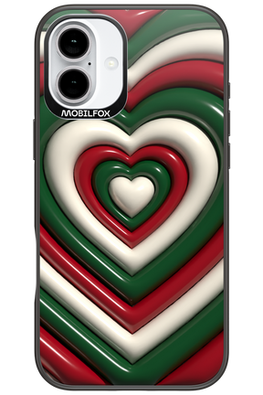 XMAS Hearts - Apple iPhone 16 Plus