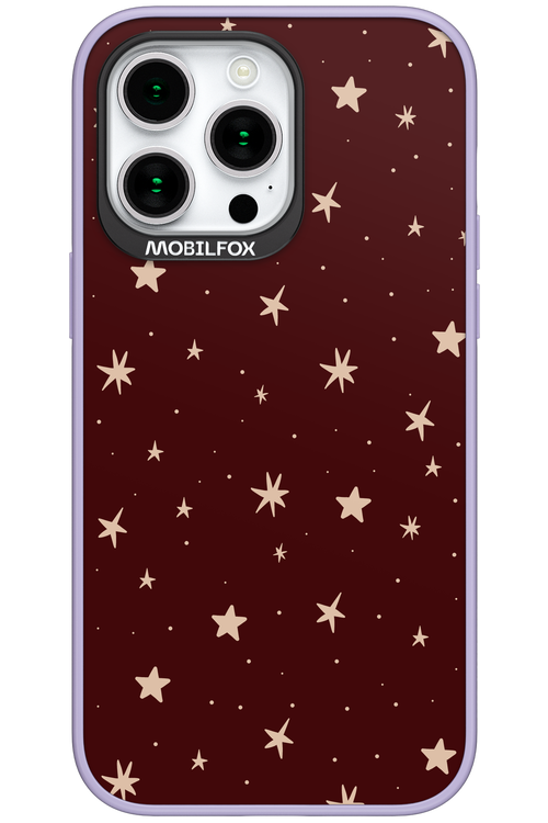 Burgundy Stars - Apple iPhone 15 Pro Max