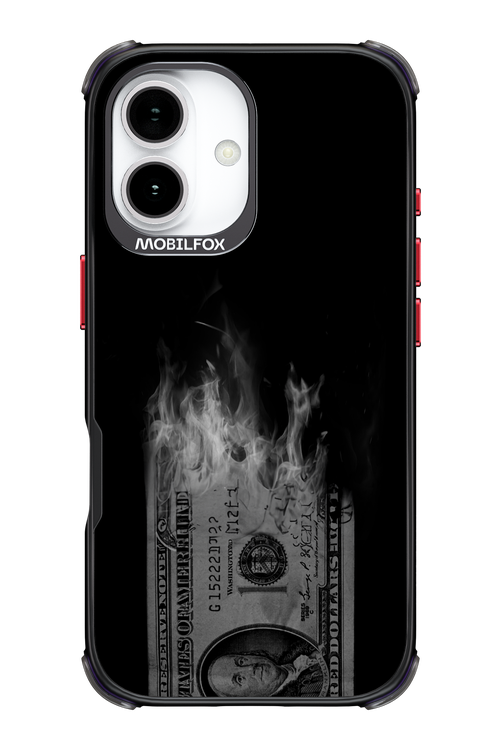 Money Burn B&W - Apple iPhone 17