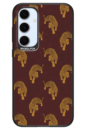 Burgundy Leopard Pattern - Samsung S24 FE