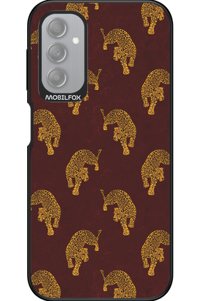 Burgundy Leopard Pattern - Samsung Galaxy A14