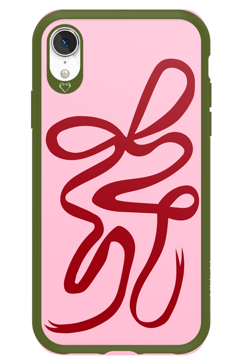 Burgundy Bow - Apple iPhone XR