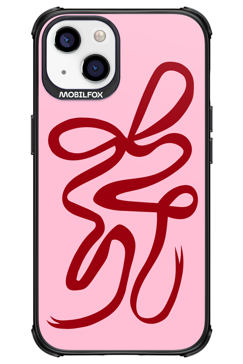 Burgundy Bow - Apple iPhone 13