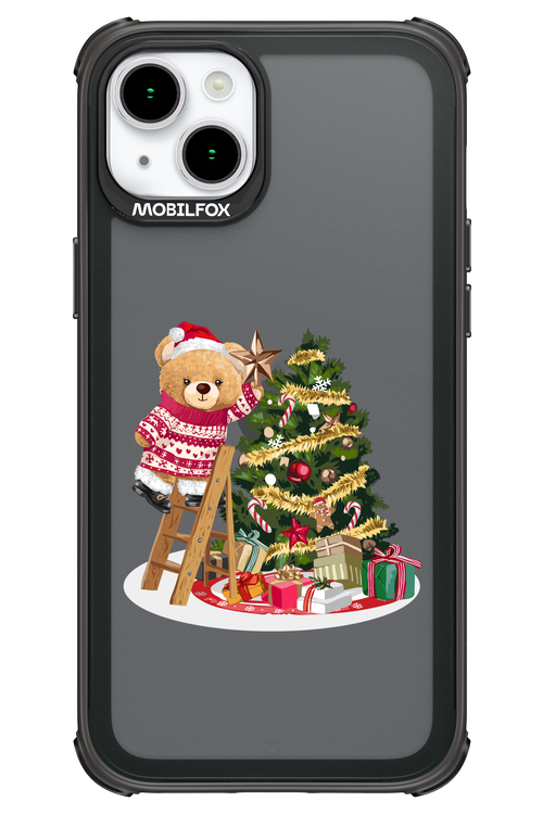 Christmas Bear (Transparent) - Apple iPhone 15 Plus