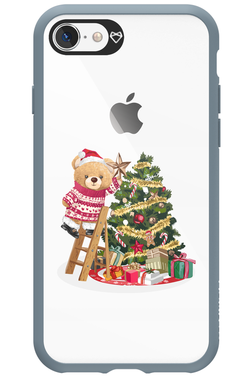 Christmas Bear (Transparent) - Apple iPhone 8