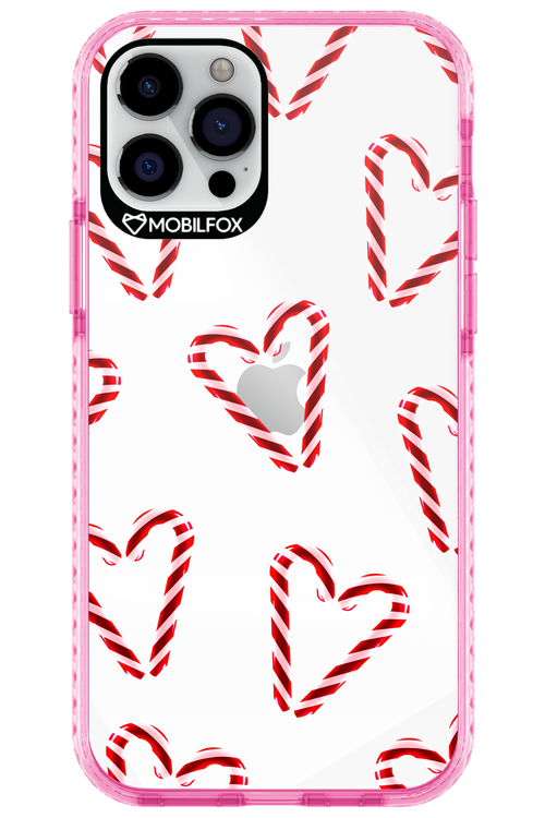 Candy Cane Hearts - Apple iPhone 12 Pro