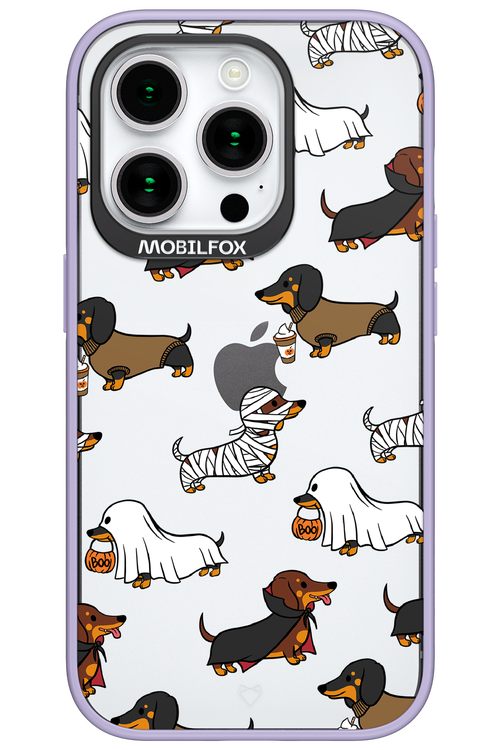 Scary Dachshund (Transparent) - Apple iPhone 15 Pro