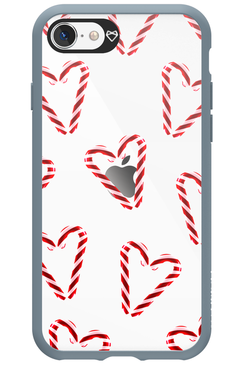 Candy Cane Hearts - Apple iPhone SE 2022