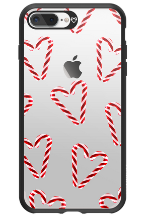 Candy Cane Hearts - Apple iPhone 7 Plus
