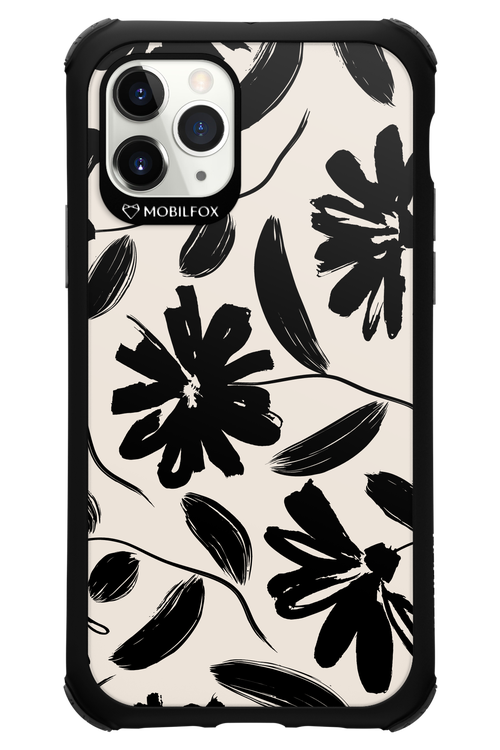 Monochrome Flowerss - Apple iPhone 11 Pro