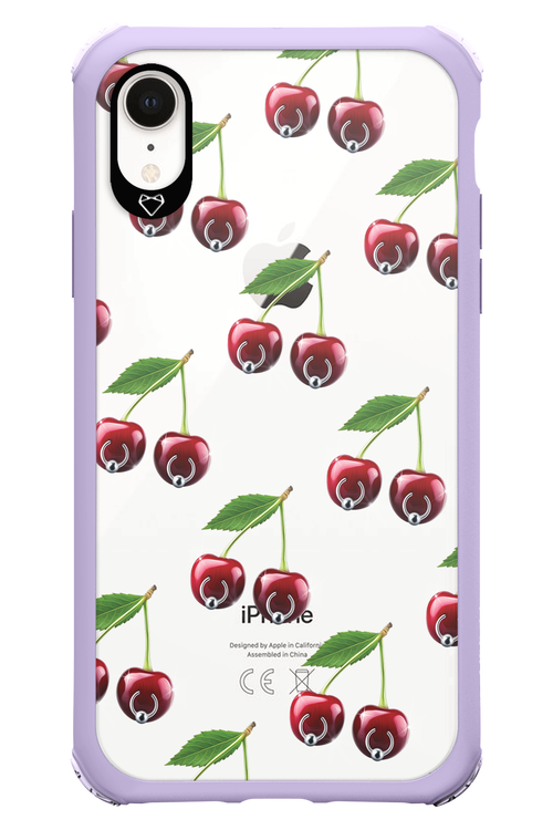 Spicy Cherries Transparent - Apple iPhone XR