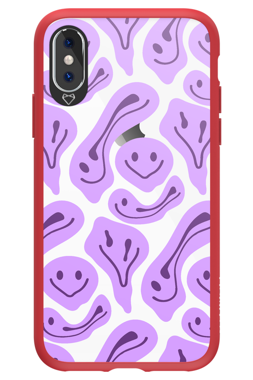 Fluid Smiley Purple - Apple iPhone X