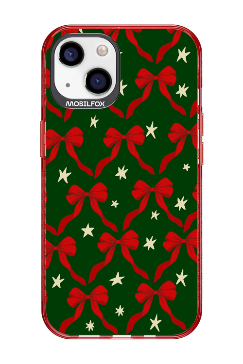 Bow & Stars (Green) - Apple iPhone 13