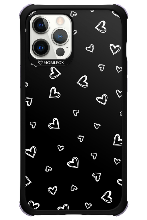 Monochrome Hearts 2.0 - Apple iPhone 12 Pro Max