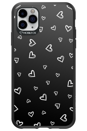 Monochrome Hearts 2.0 - Apple iPhone 11 Pro Max