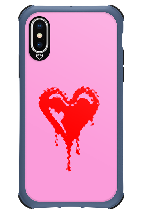 Heart Pink - Apple iPhone X