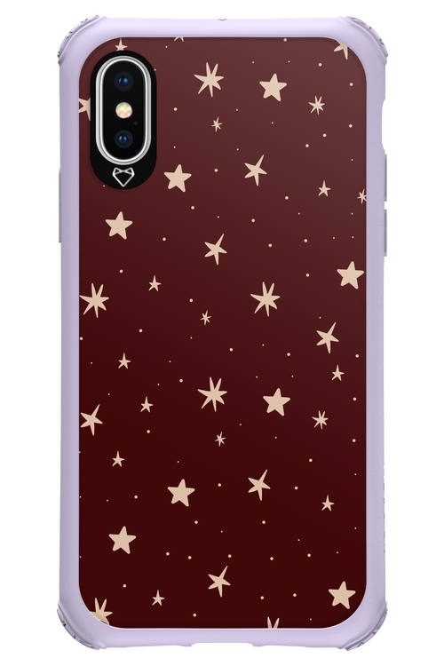 Burgundy Stars - Apple iPhone XS
