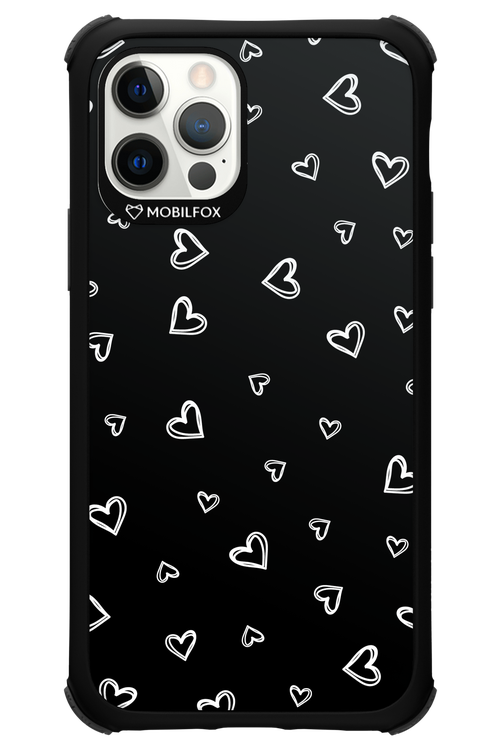 Monochrome Hearts 2.0 - Apple iPhone 12 Pro