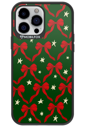 Bow & Stars (Green) - Apple iPhone 13 Pro Max