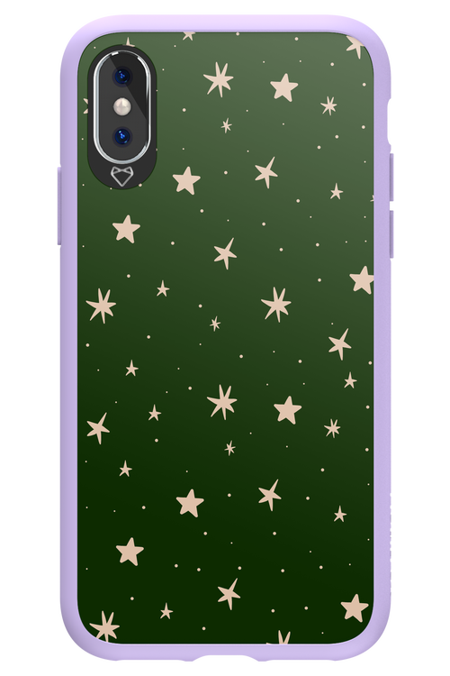 Forest Green Stars - Apple iPhone X