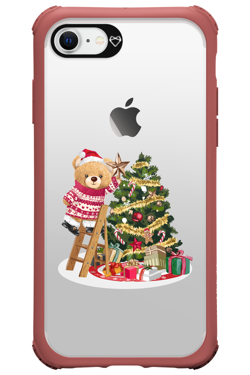 Christmas Bear (Transparent) - Apple iPhone 7