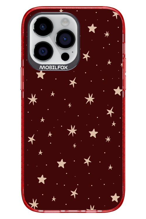 Burgundy Stars - Apple iPhone 14 Pro Max