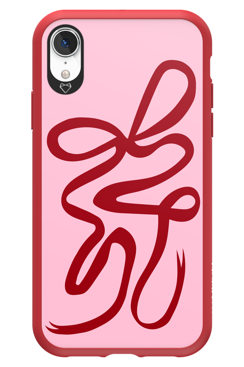 Burgundy Bow - Apple iPhone XR