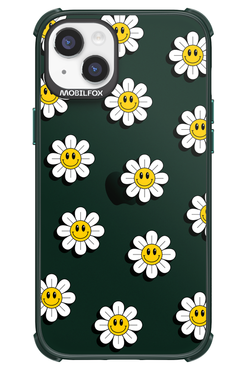 Smiley Flowers Transparent - Apple iPhone 14 Plus