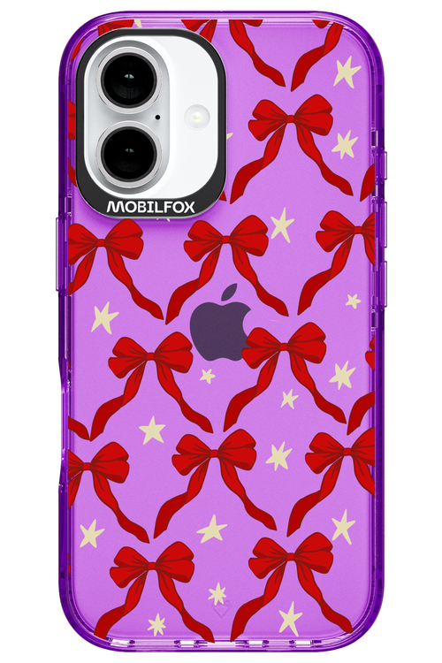 Bow & Stars (Transparent) - Apple iPhone 16