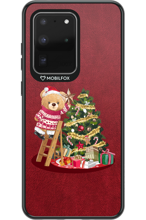 Christmas Bear (Burgundy) - Samsung Galaxy S20 Ultra 5G