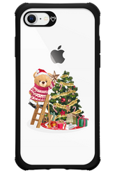 Christmas Bear (Transparent) - Apple iPhone 8