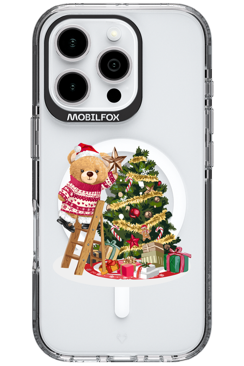 Christmas Bear (Transparent) - Apple iPhone 16 Pro