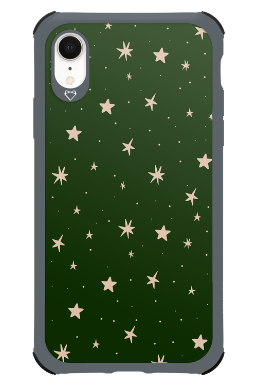 Forest Green Stars - Apple iPhone XR