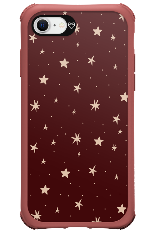 Burgundy Stars - Apple iPhone 8
