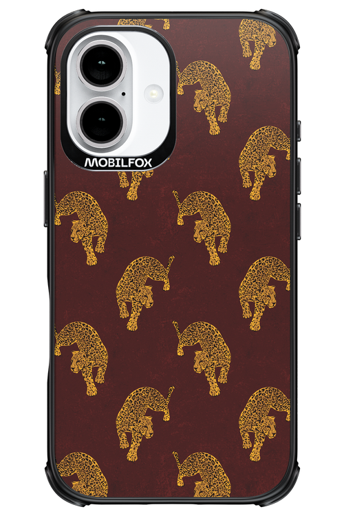 Burgundy Leopard Pattern - Apple iPhone 16